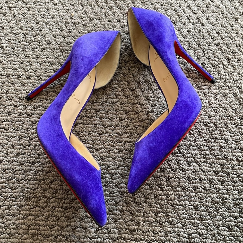 Christian Louboutin Iriza Velour in Purple Pop - Picture 5 of 9